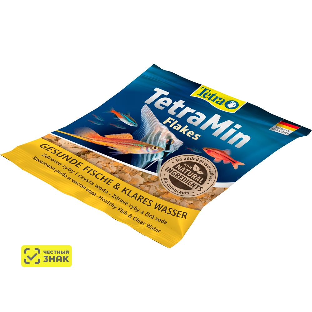 Tetra Min Flakes Корм в хлопьях для рыб, 12 гр.