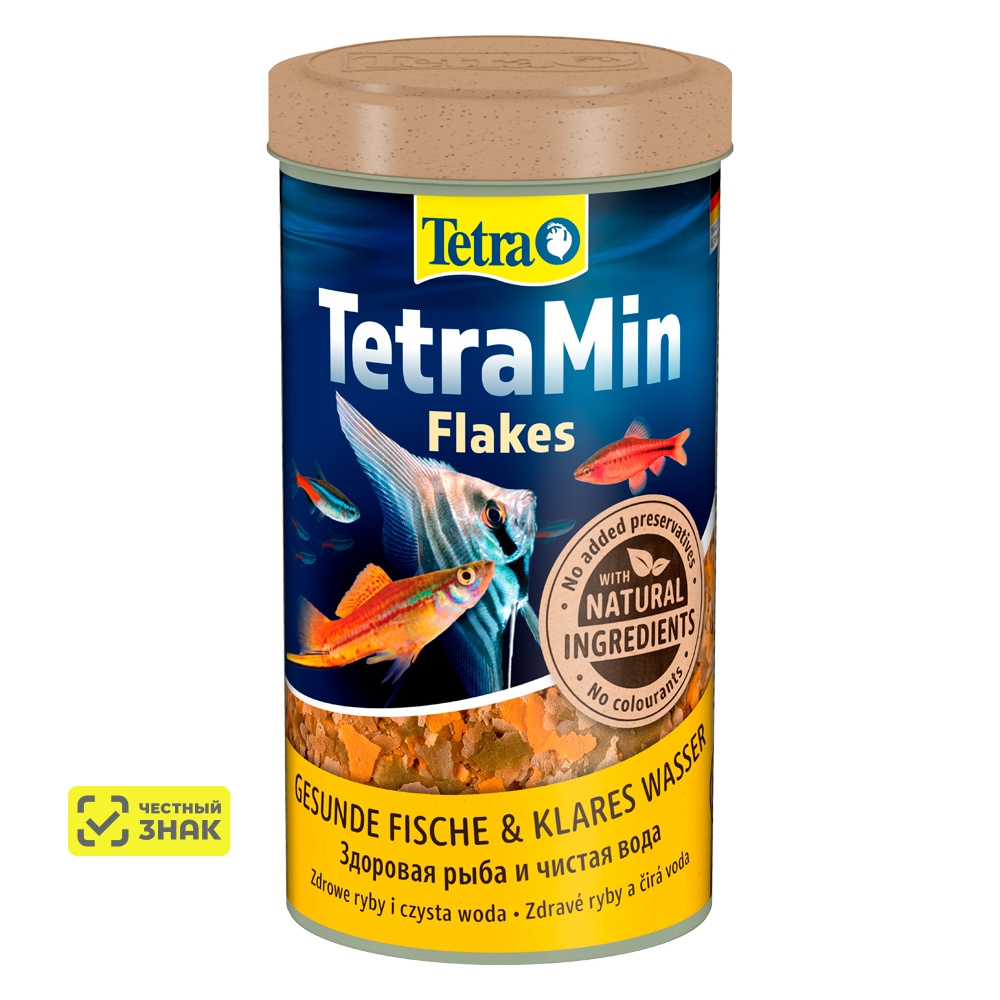 Tetra Min корм для рыб в хлопьях, 500 мл