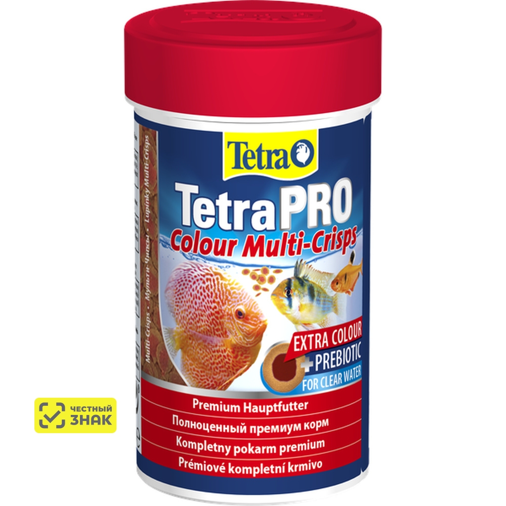 Tetra Pro Colour корм для рыб для окраса в виде чипсов, 100 мл