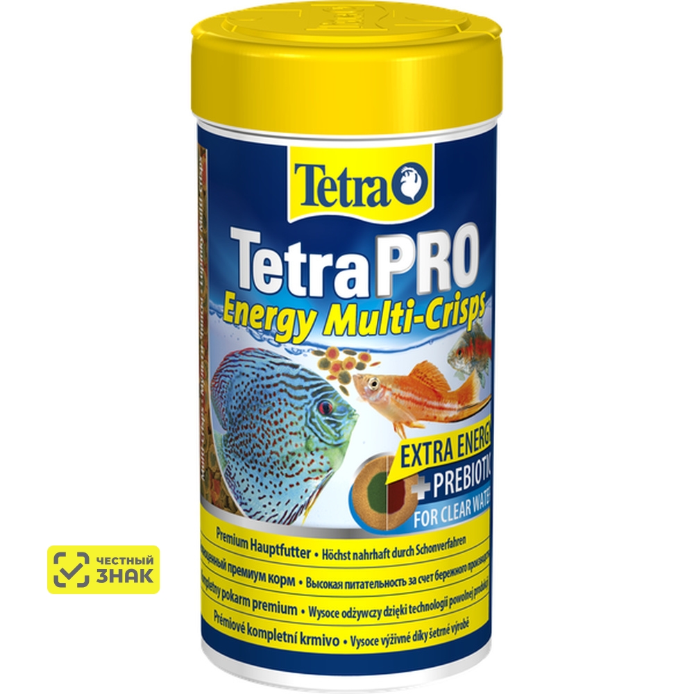 Tetra Pro Energy корм для рыб для окраса в виде чипсов, 250 мл