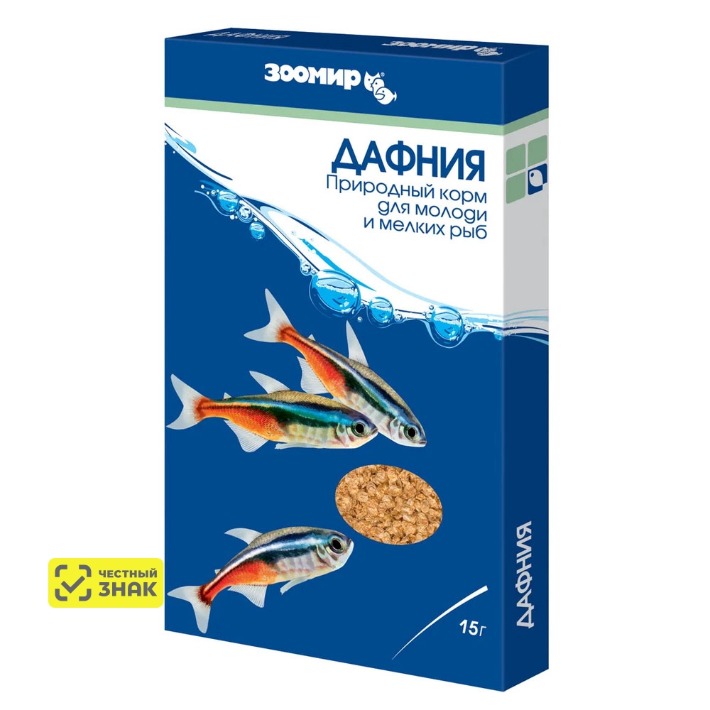 Зоомир Корм для рыб Дафния 15г
