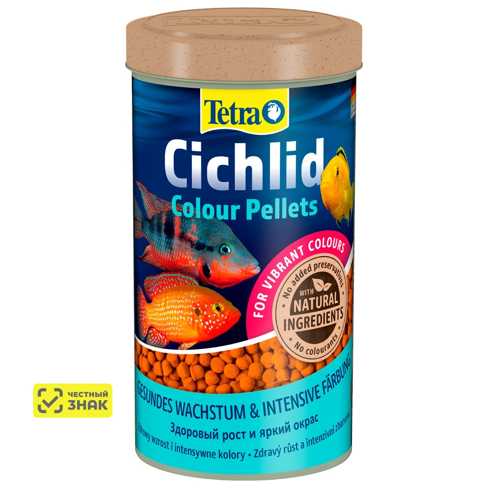 Tetra Cichlid Colour корм для рыб всех видов цихлид, 500 мл