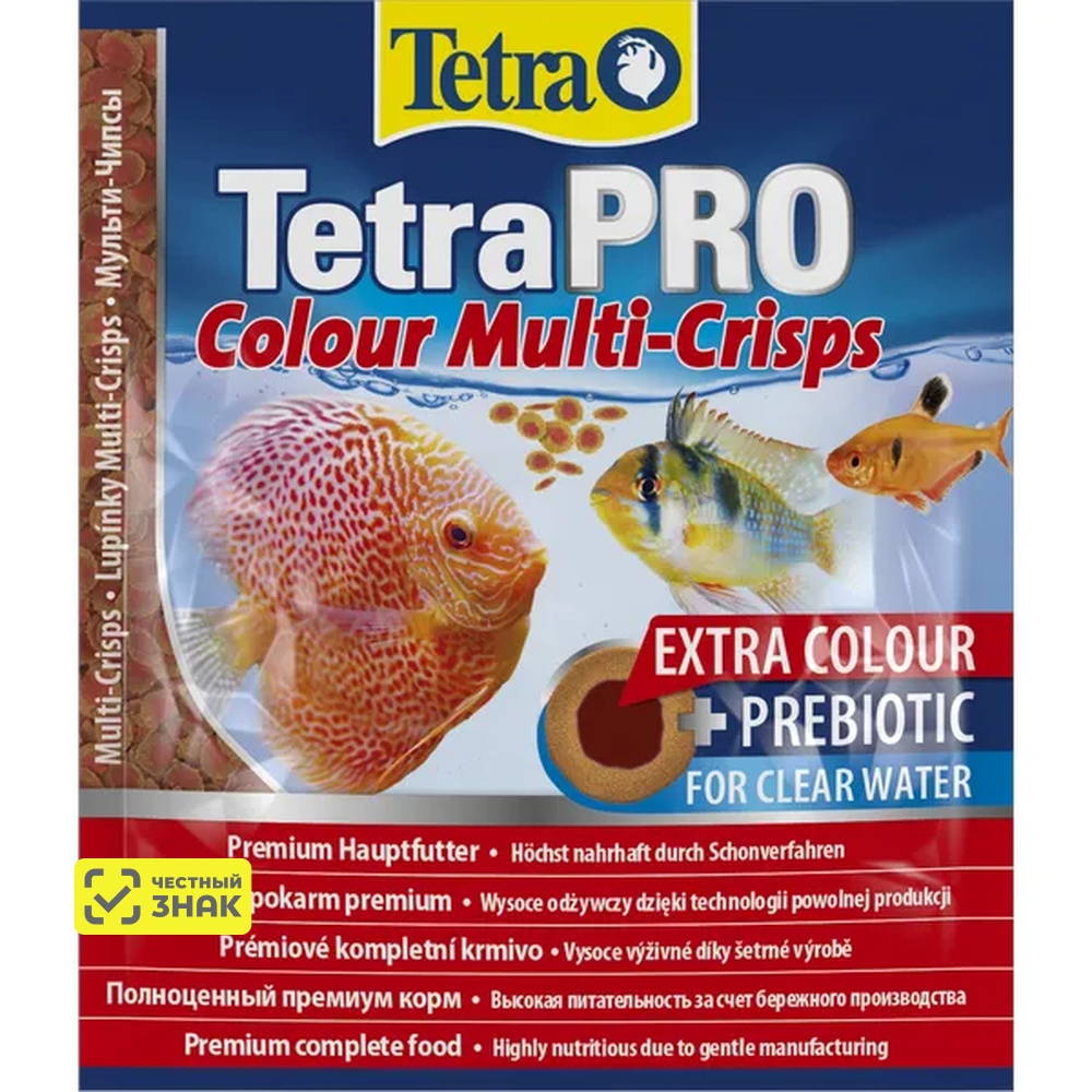 Tetra Pro Colour корм для рыб в чипсах, 12 г