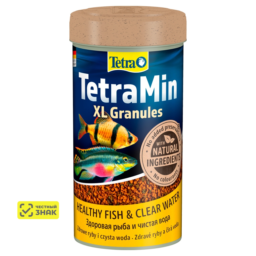 Tetra Min XL Granules корм для рыб в крупных гранулах, 250 мл