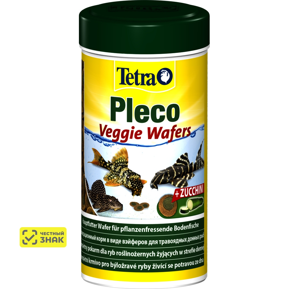 Tetra Pleco Veggie Wafers корм для рыб в таблетках, 100 мл
