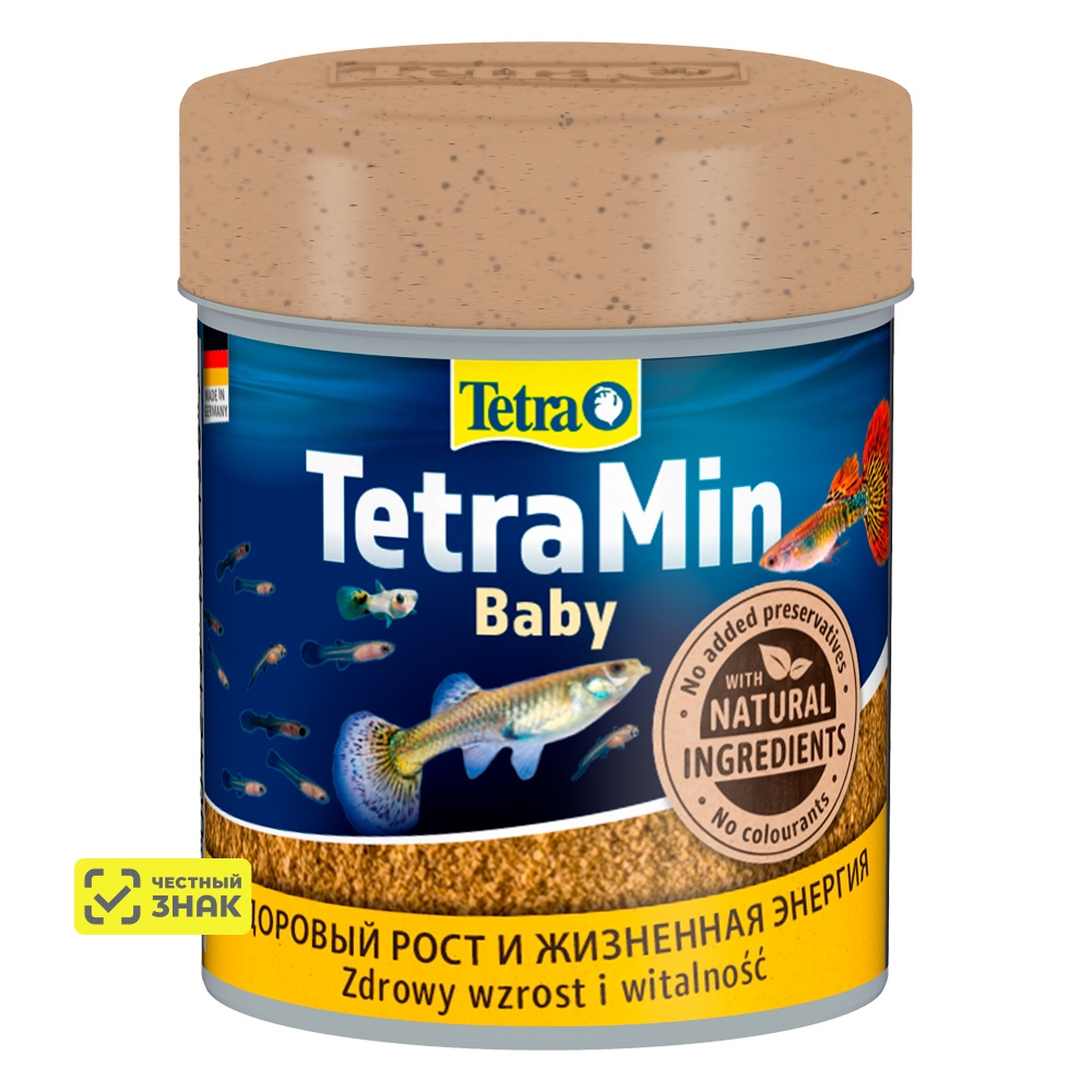 Tetra Min Baby корм для мальков в виде мелкой крупы, 66 мл