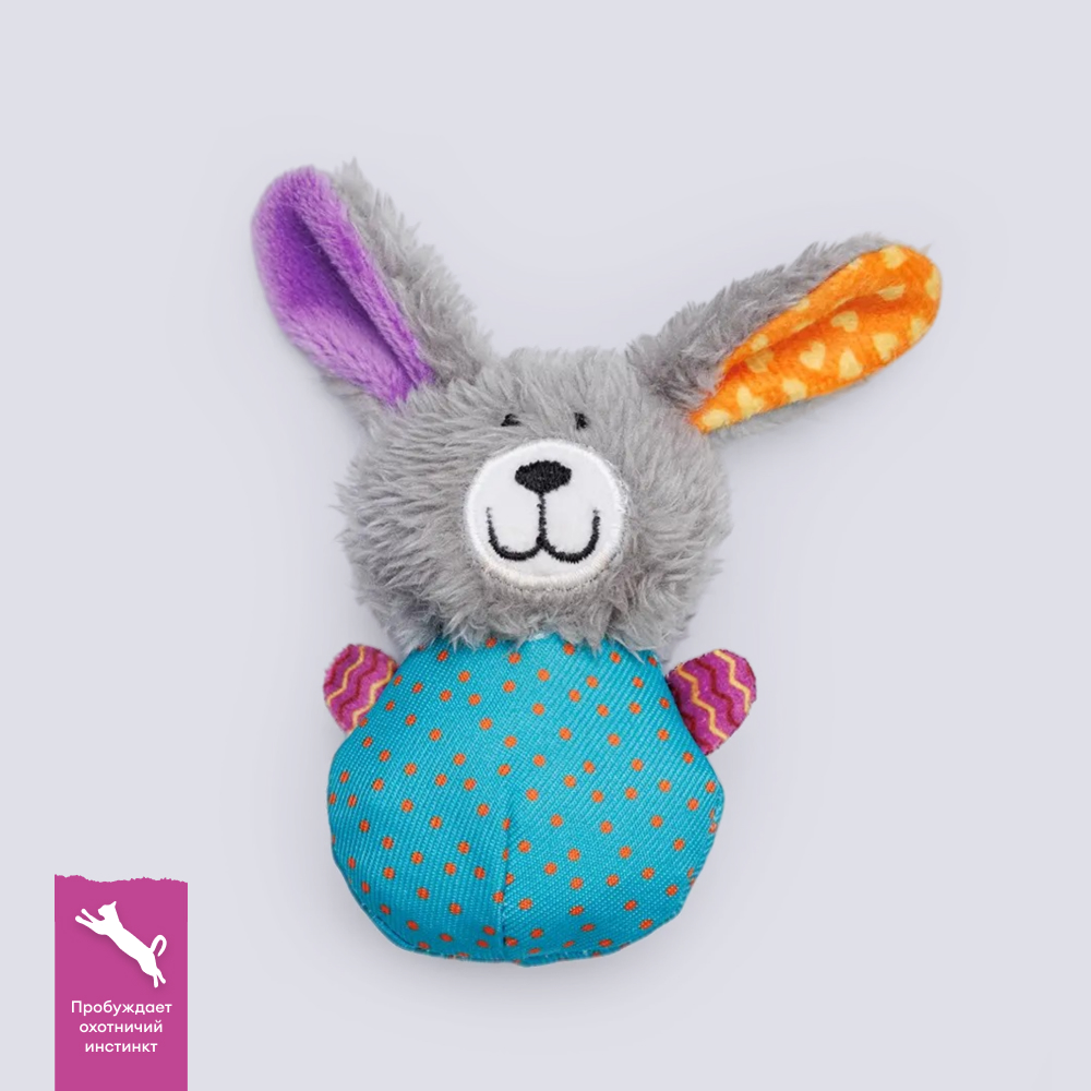 RURRI Игрушка для кошек Кролик, 7,5 см