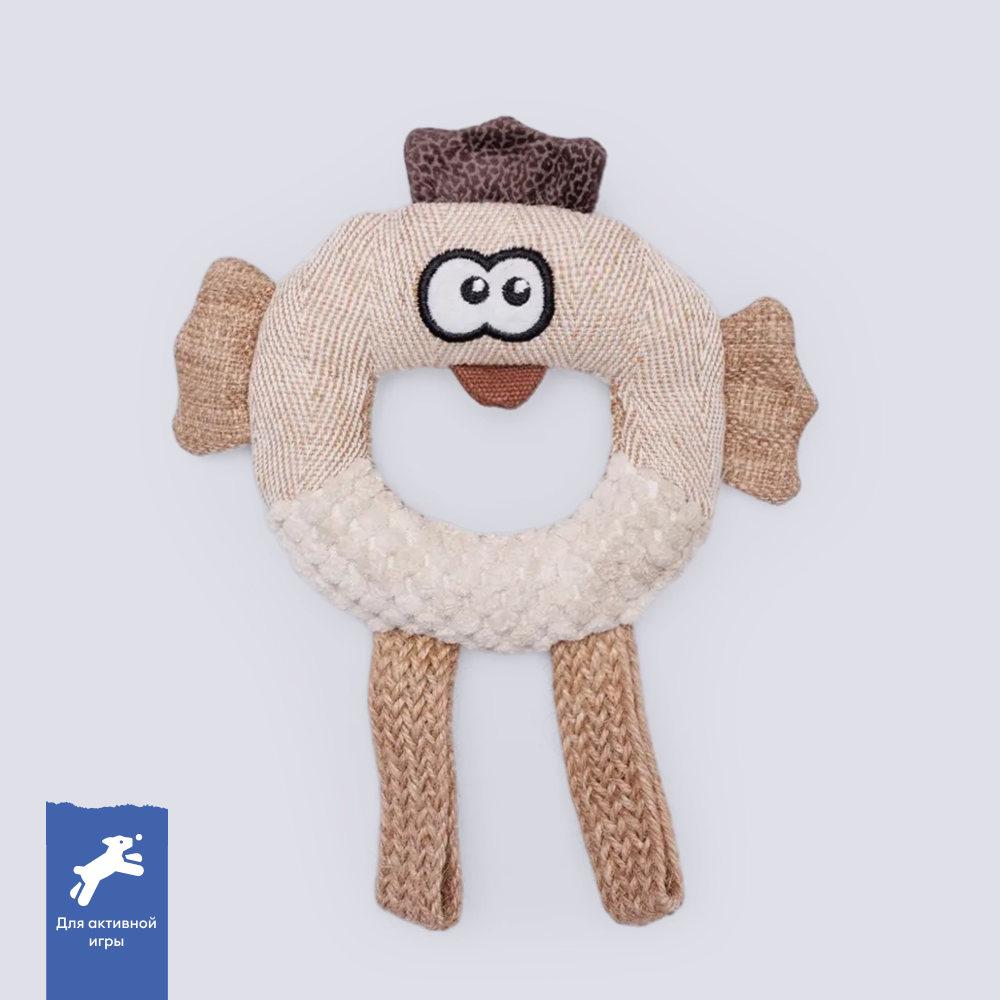 RURRI Игрушка для собак Кольцо Птица, 15 см