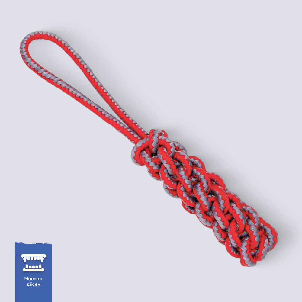 RURRI Игрушка для собак Палка с ручкой веревочная, 34 см