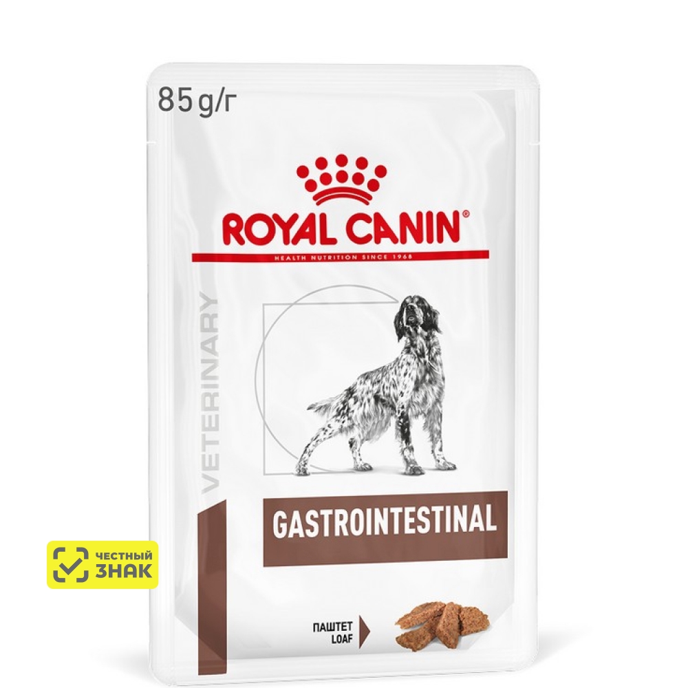 Royal Canin Корм консервированный полнорационный диетический для взрослых собак пр и расстройствах пищеварения паштет