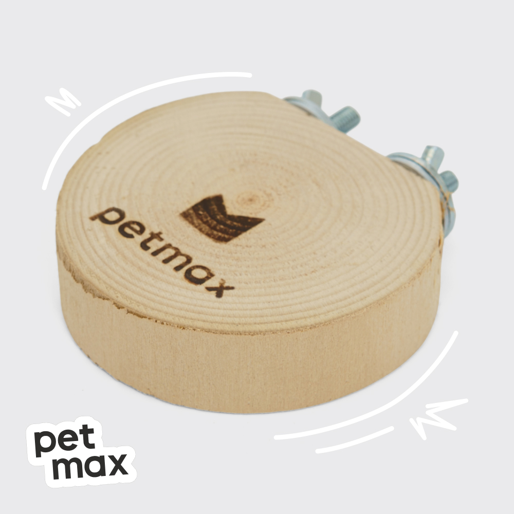 Petmax Полочка навесная для грызунов и птиц, диаметр 10 см