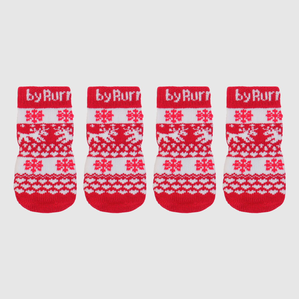 RURRI Rurri Носки красные с оленем XL