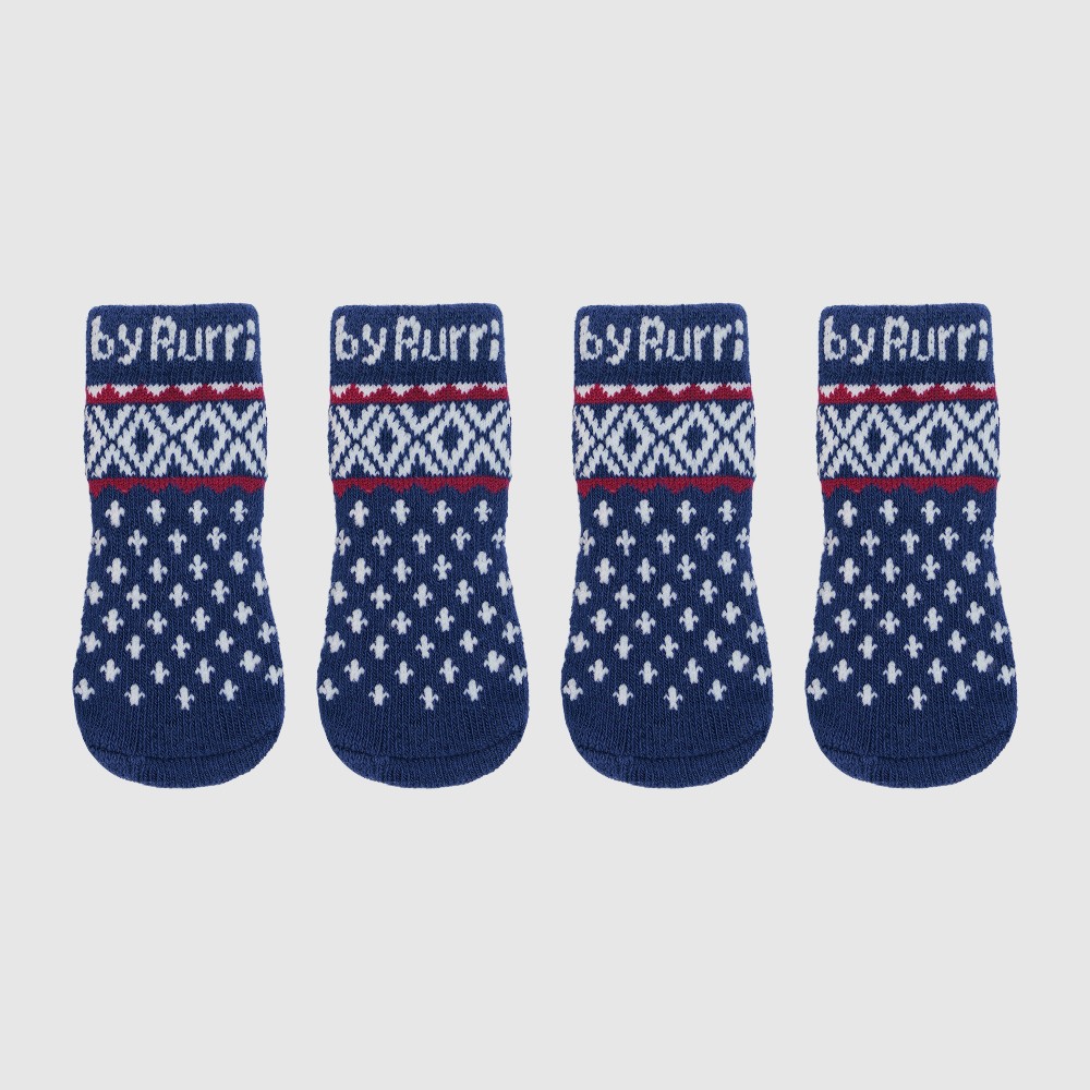 RURRI Rurri Носки синие с кошкой L