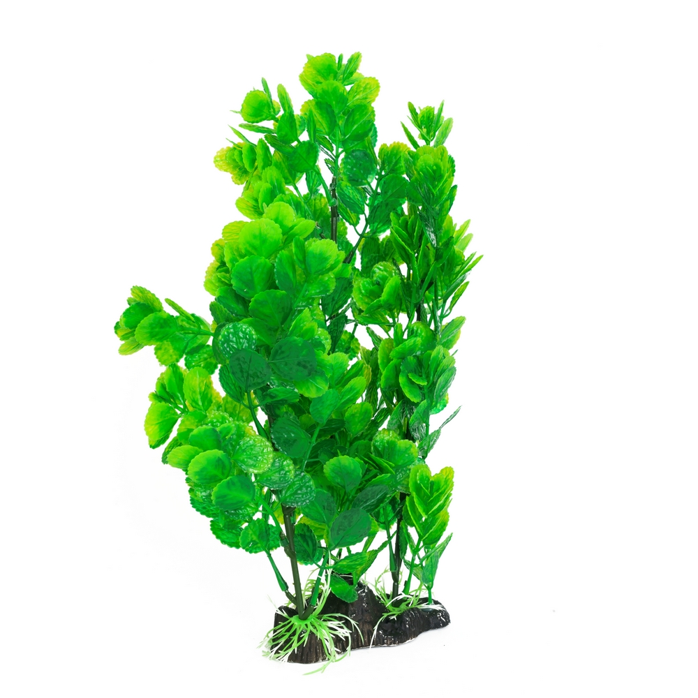 Aquafantasy Декор для аквариумов Растение куст зеленое, 13х7х35 см