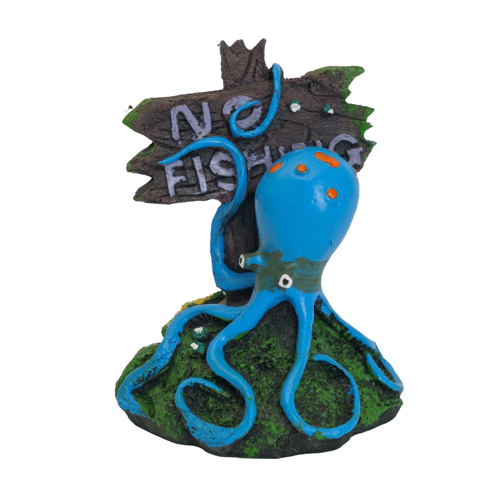 Aquafantasy Декор для аквариумов Осьминог синий, 6,5х8,5х7 см