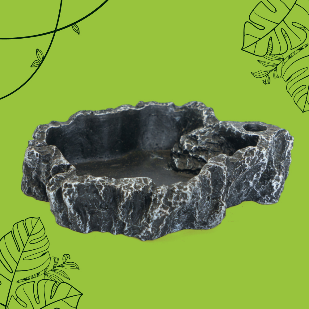 WATERA REPTI Watera Repti Поилка серая декаративная 10x6x2см