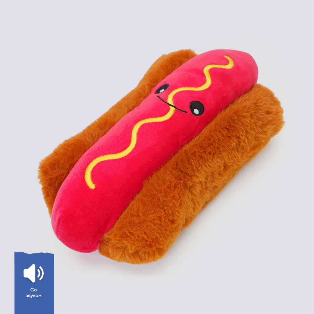 RURRI Игрушка для собак Хот Дог, 30х14х9 см