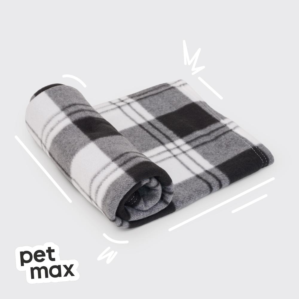 Petmax Petmax Плед в клетку 100х70см