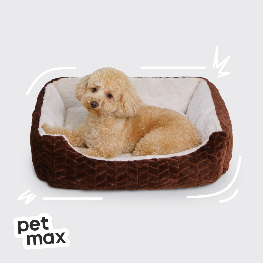 Petmax Petmax Лежак Меридиан 65х55см, коричневый