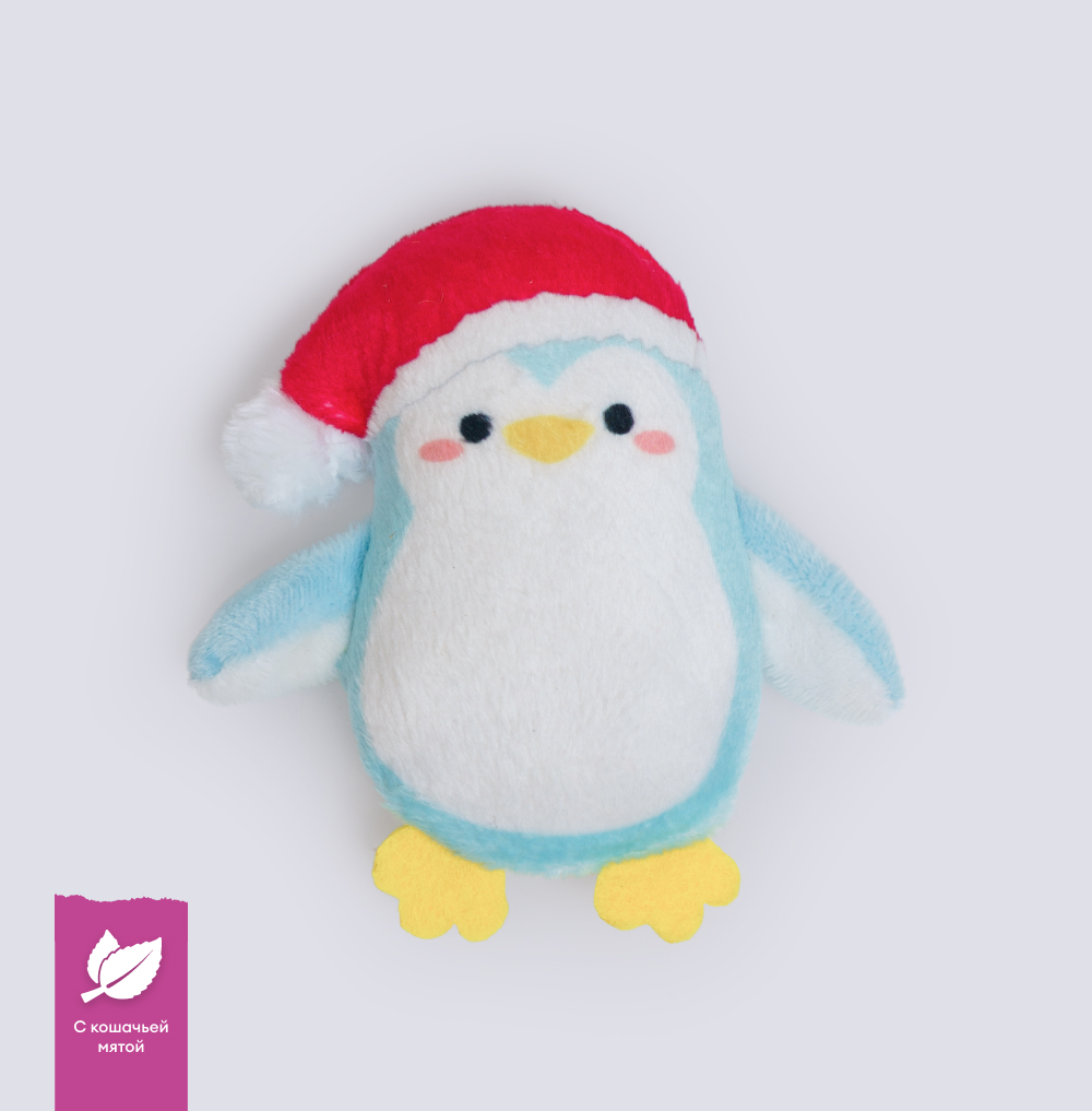 RURRI Игрушка для кошек NEW YEAR Пингвин с кошачьей мятой