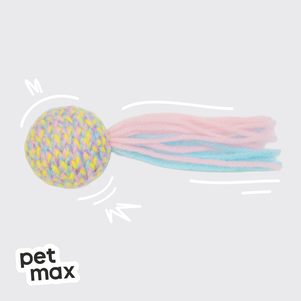 Petmax PETMAX Игрушка для кошек Мячик с хвостиком