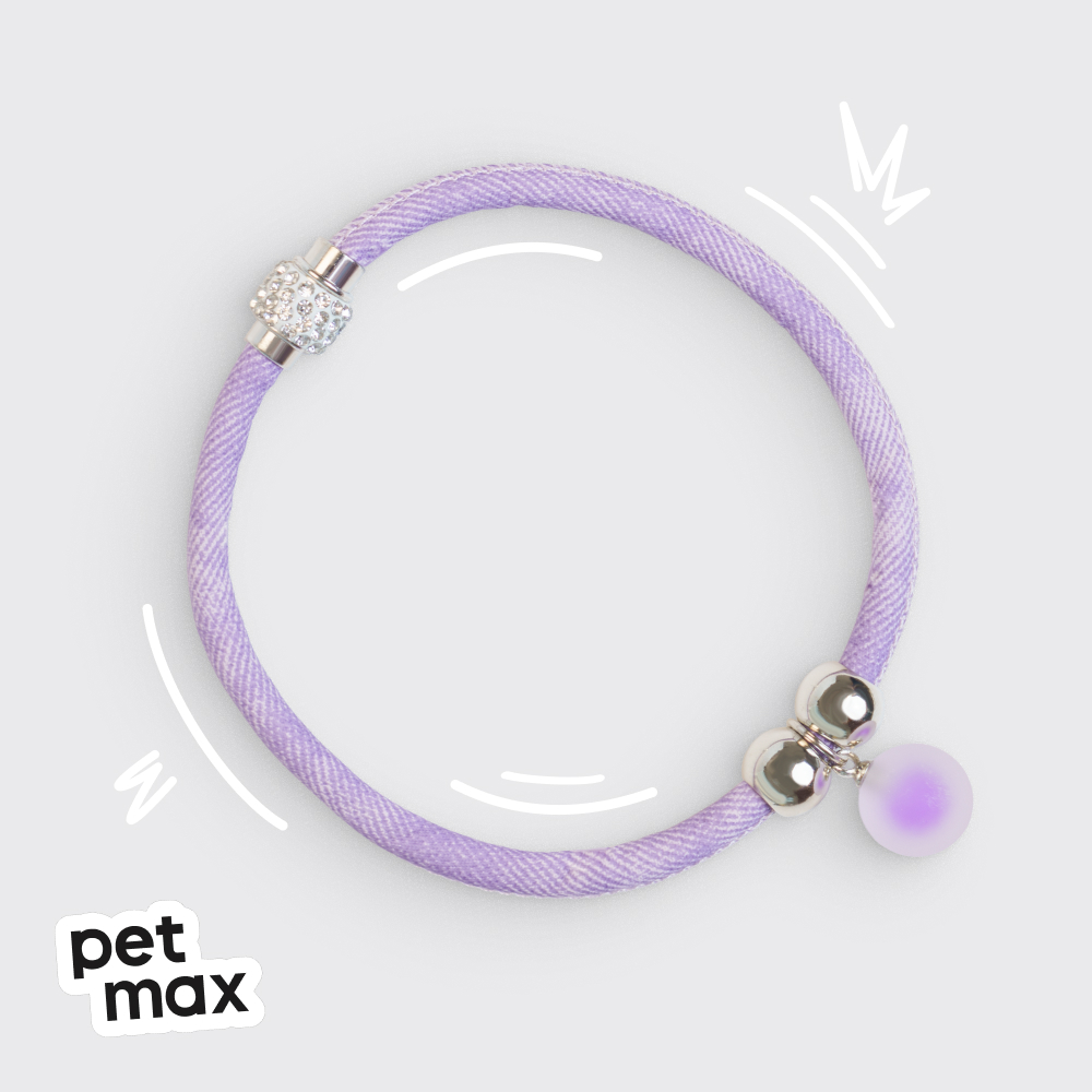 Petmax Petmax Ошейник для кошек фиолетовый 30см