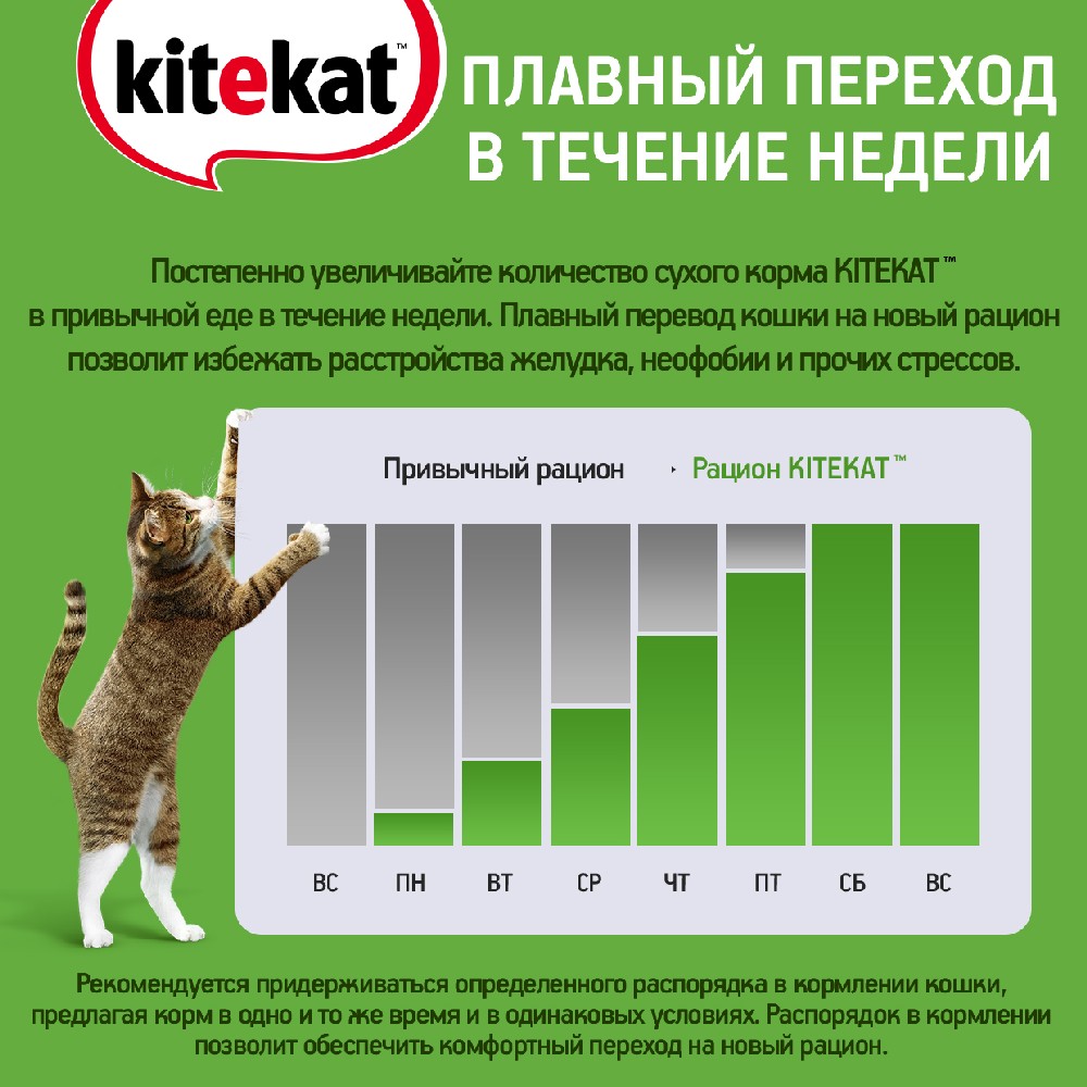 Kitekat Сухой корм для взрослых кошек, мясной пир, 350 гр. Говядина 350 г,  цены, купить в интернет-магазине Четыре Лапы с доставкой