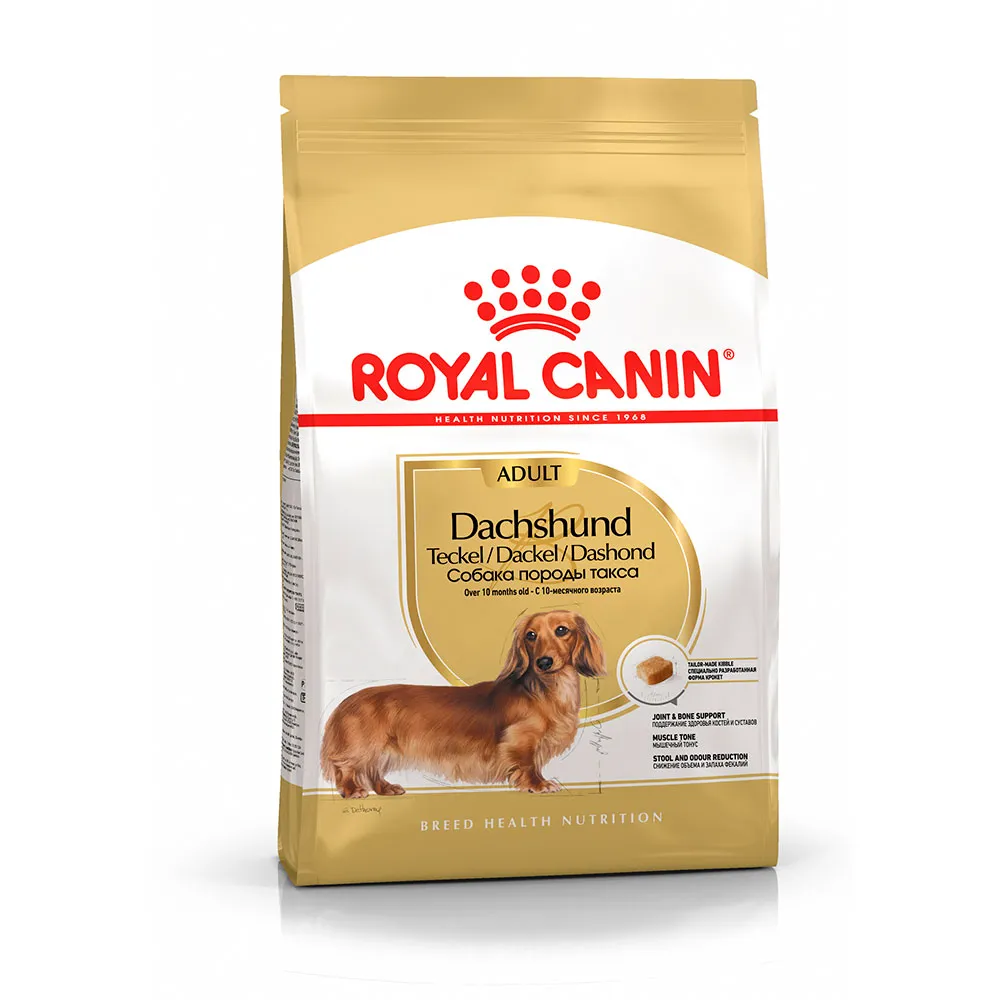  | Royal Canin Dachshund Adult Сухой корм для собак породы такса старше 10 месяцев, 1,5 кг