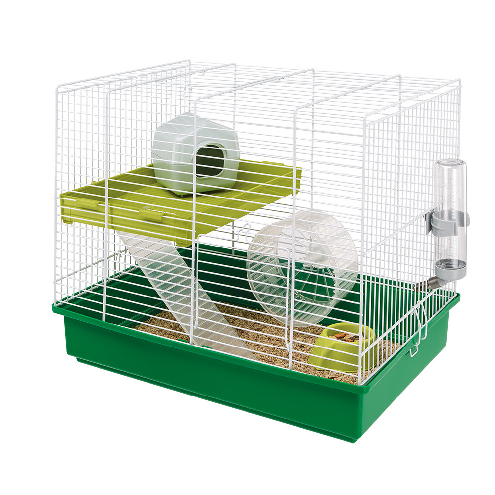 Ferplast Клетка для хомяков Hamster Duo, 46х29х37,5 см , цены, купить в  интернет-магазине Четыре Лапы с доставкой