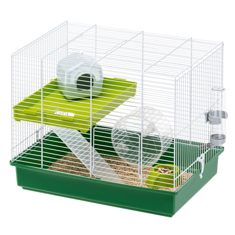 Ferplast Клетка для хомяков Hamster Duo, 46х29х37,5 см , цены, купить в  интернет-магазине Четыре Лапы с доставкой