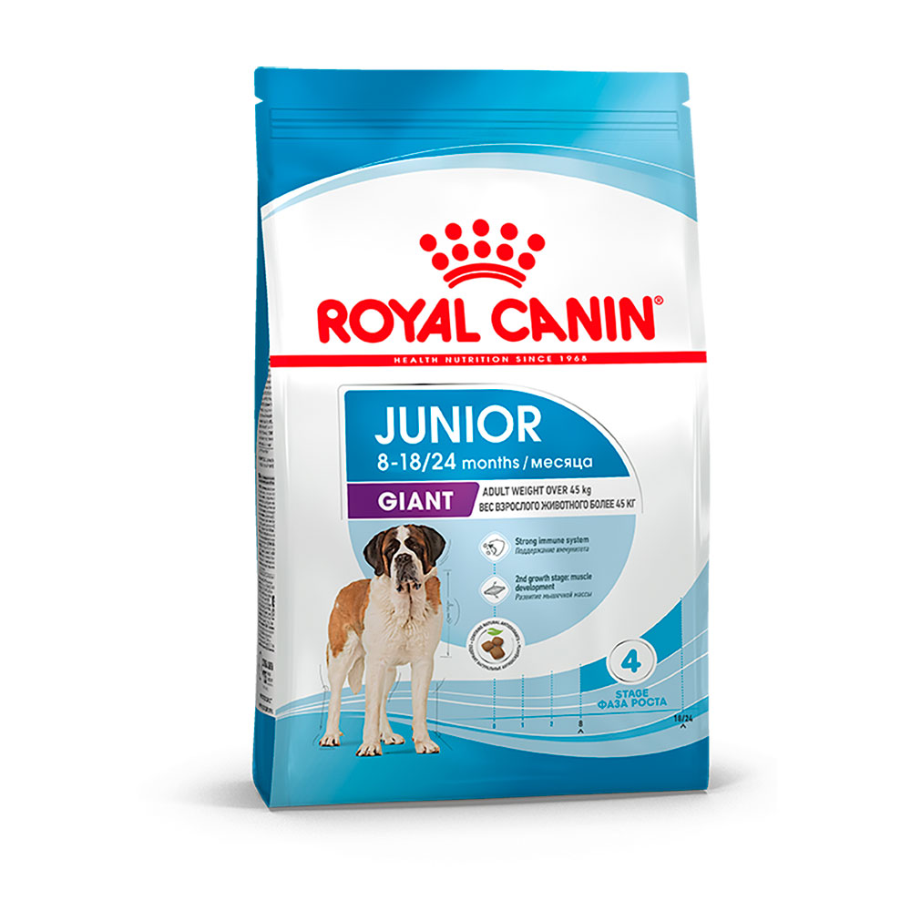  | Royal Canin Giant Junior Сухой корм для щенков гигантских пород с 8 до 18-24 месяцев, 3,5 кг