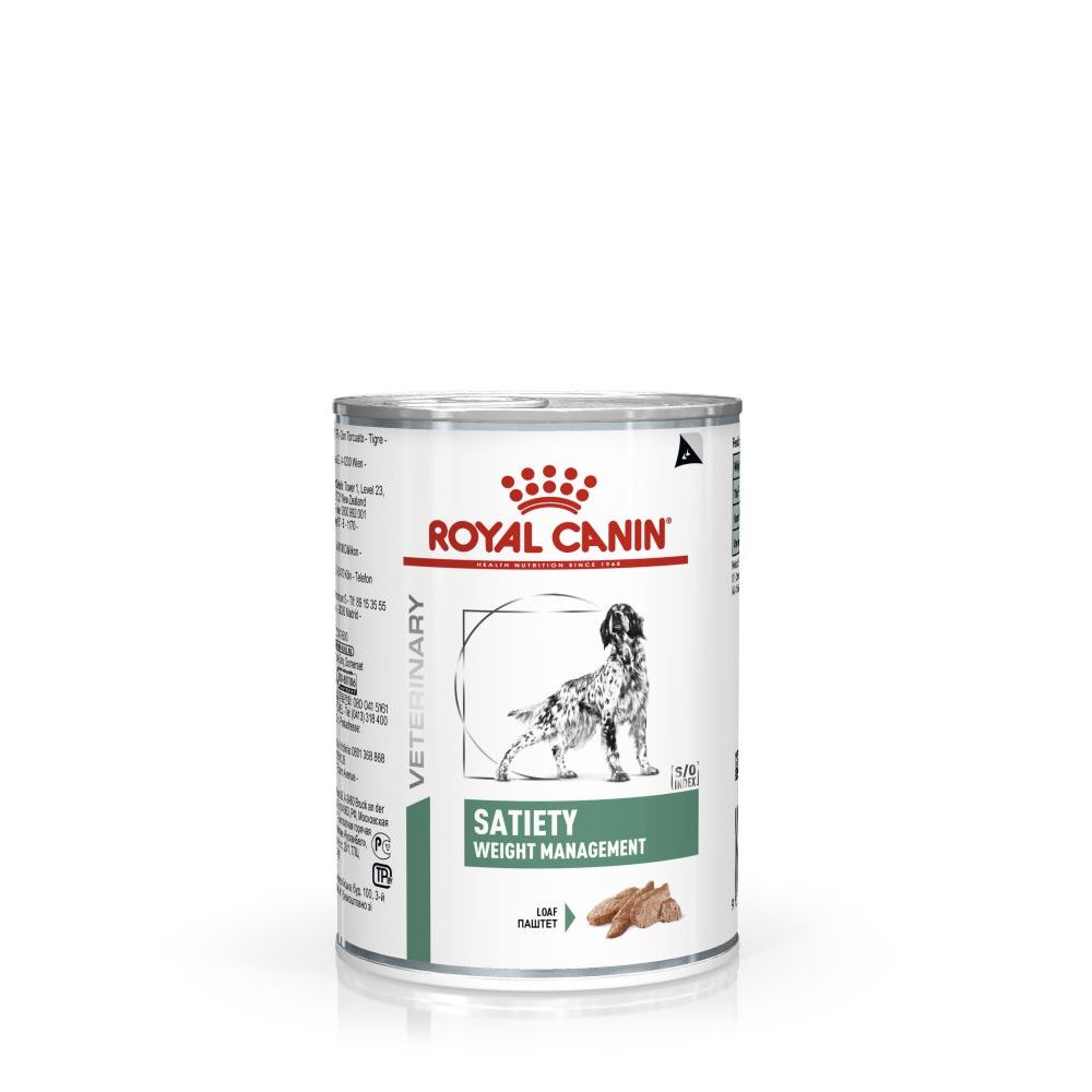 Royal Canin Satiety Weight Management Wet консервы для собак, контроль  избыточного веса, 410 г Мясо 410 г, цены, купить в интернет-магазине Четыре  Лапы с доставкой