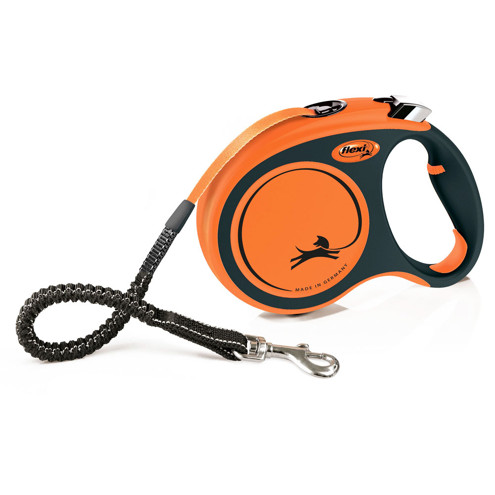 Flexi рулетка Xtreme L до 65 кг (5 м лента) (Оранжевая)