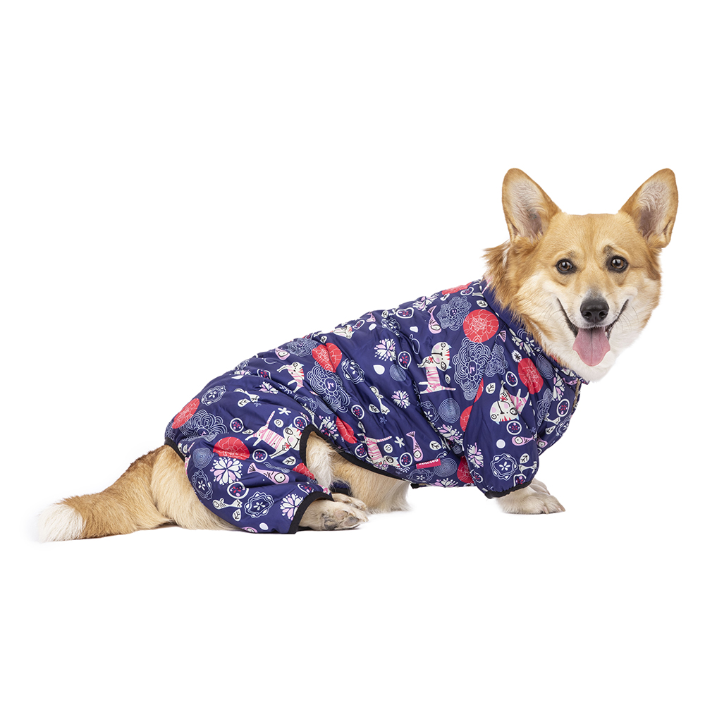 Petmax Комбинезон с котами для собак, 3XL, синий (унисекс)