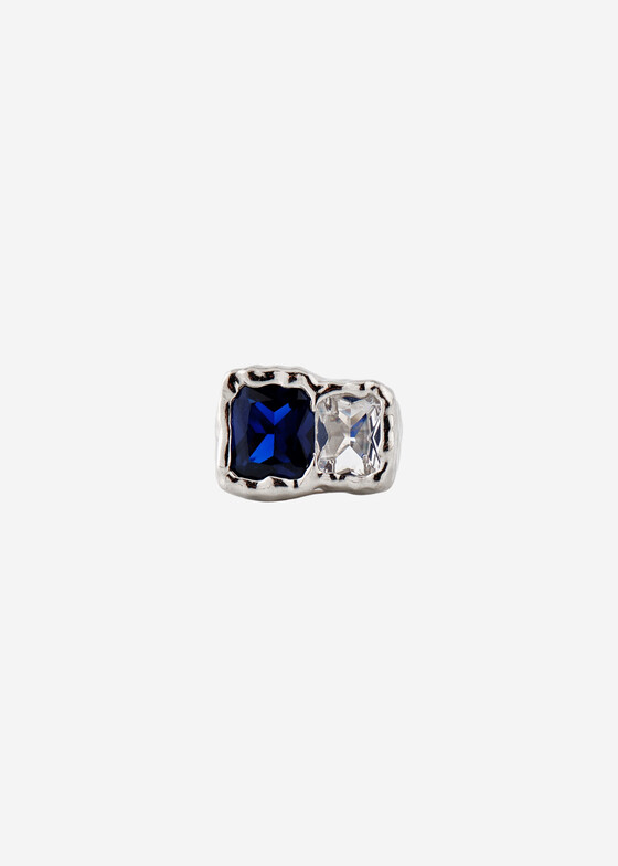 Акцентные кольца Ringstone Кольцо «Диас» с горным хрусталем и сапфиром