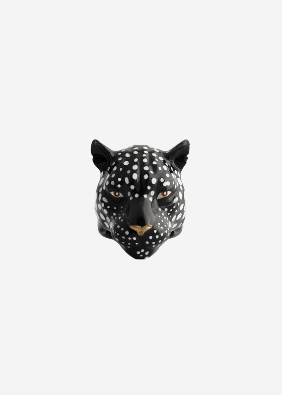 Акцентные кольца Marcela Lopez Объемное черное кольцо Leopard