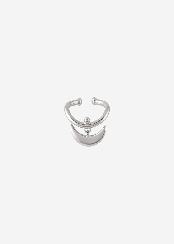 Каффы Wisteria Gems Кафф из серебра с подвеской-полумесяцем