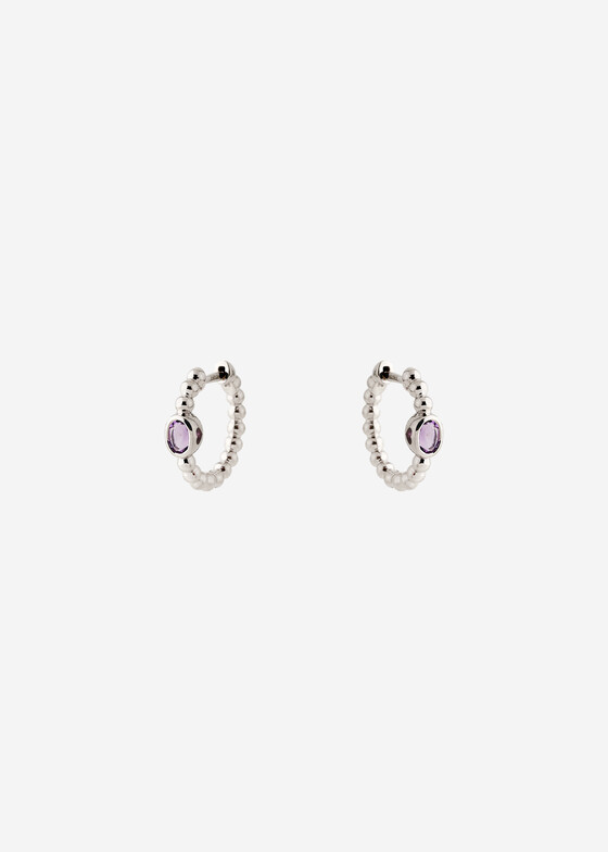 Серьги-кольца Herald Percy Diamonds Серьги из золота с аметистом
