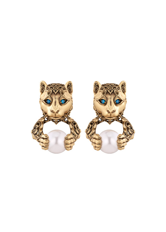 Акцентные серьги Fiore di Firenze Серьги-джекеты из латуни PUMA LEONE DI MONTAGNA