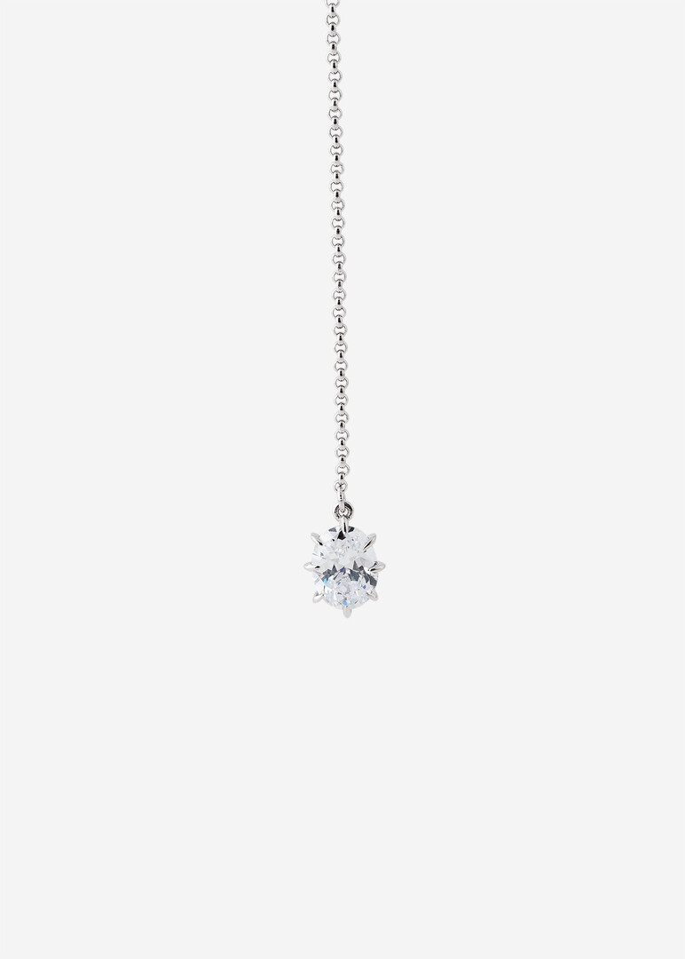 Кафф из серебра кристаллом силы