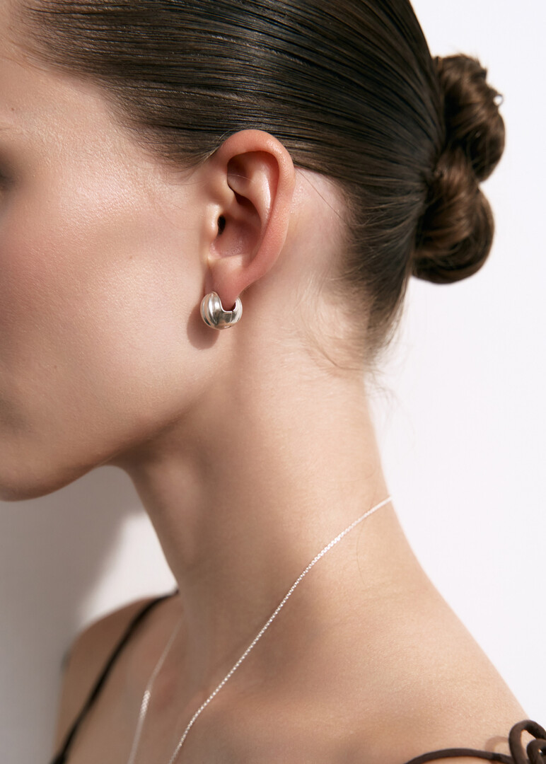 silver earrings «Oreshki»