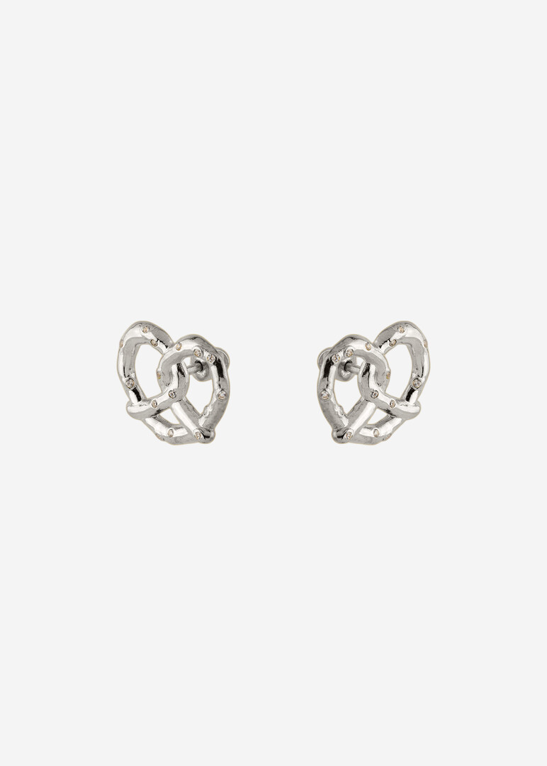 stud earrings silver «Тебе и мне»
