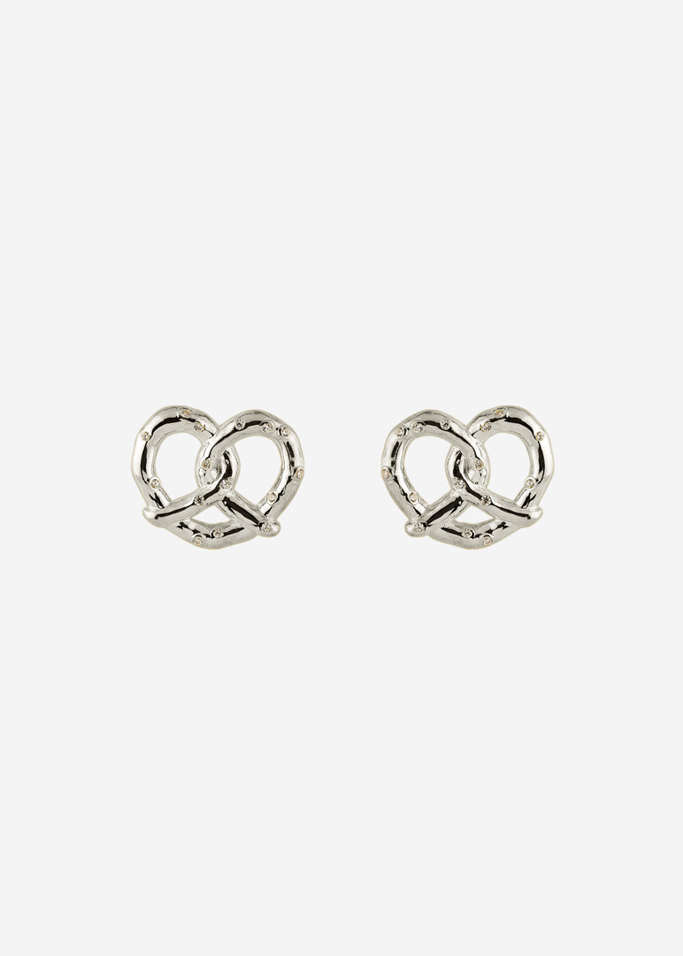 stud earrings silver «Тебе и мне»