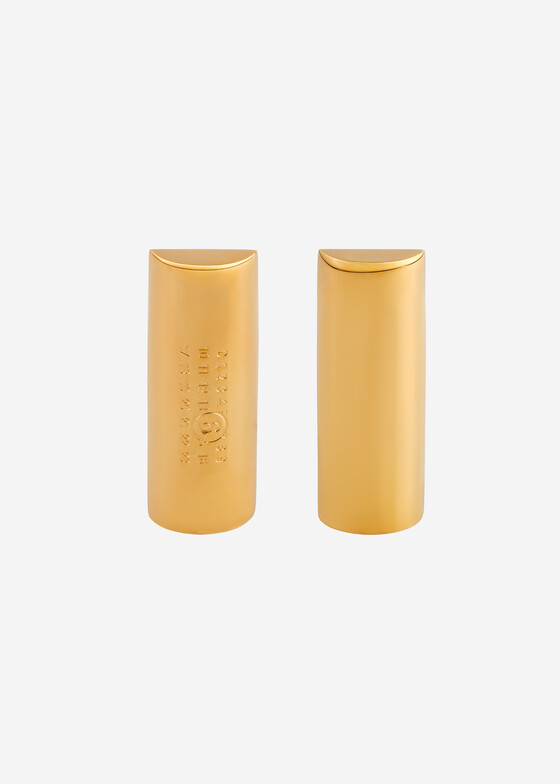 Серьги-кольца MM6 Maison Margiela Золотистые серьги