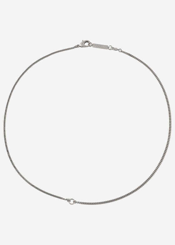 Колье MM6 Maison Margiela Серебристое колье Burattato