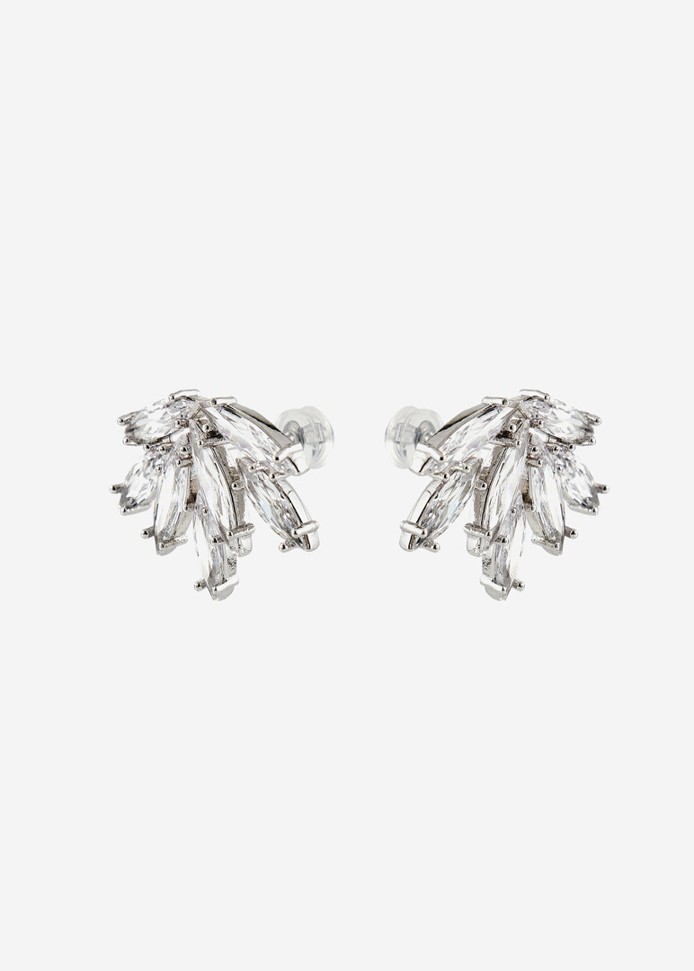 Ray earrings with crystals