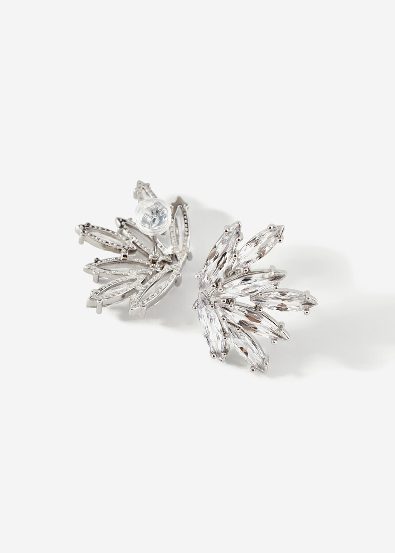 Ray earrings with crystals