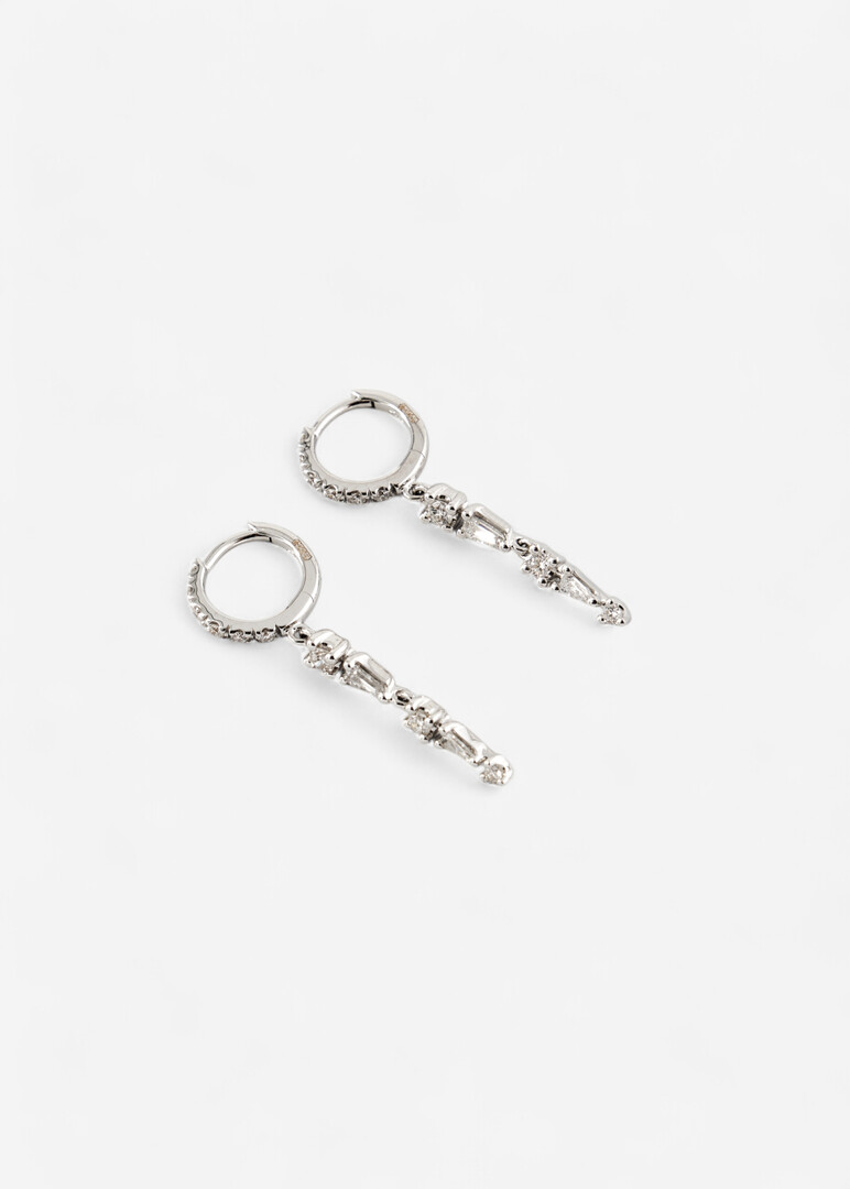 Long Diamond Earrings