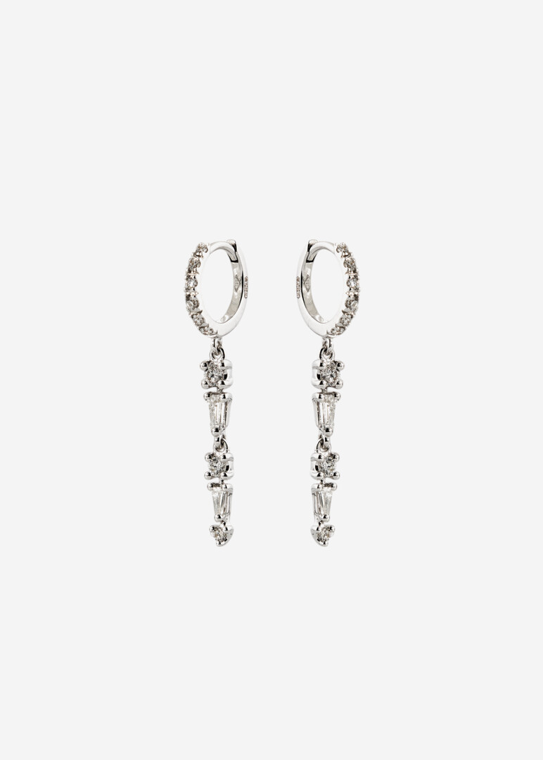 Long Diamond Earrings