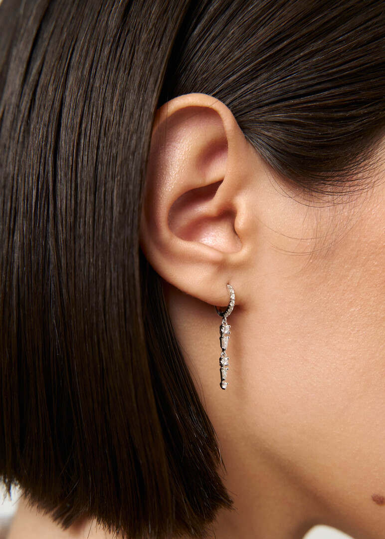 Long Diamond Earrings
